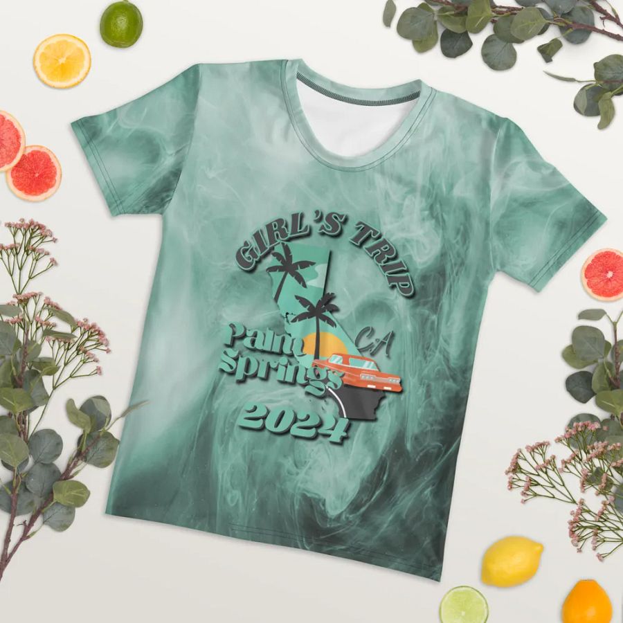 Girls Trip Palm Springs Ca 2024 All Over Print T-shirt product image (7)