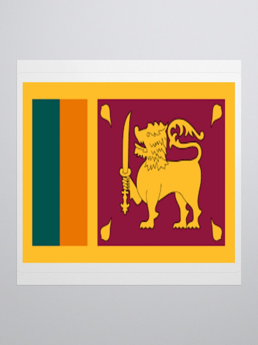 Exclusive Sri Lanka Flag Kiss-Cut Stickers - High-Quality Vinyl, Multiple Sizes product image (3)