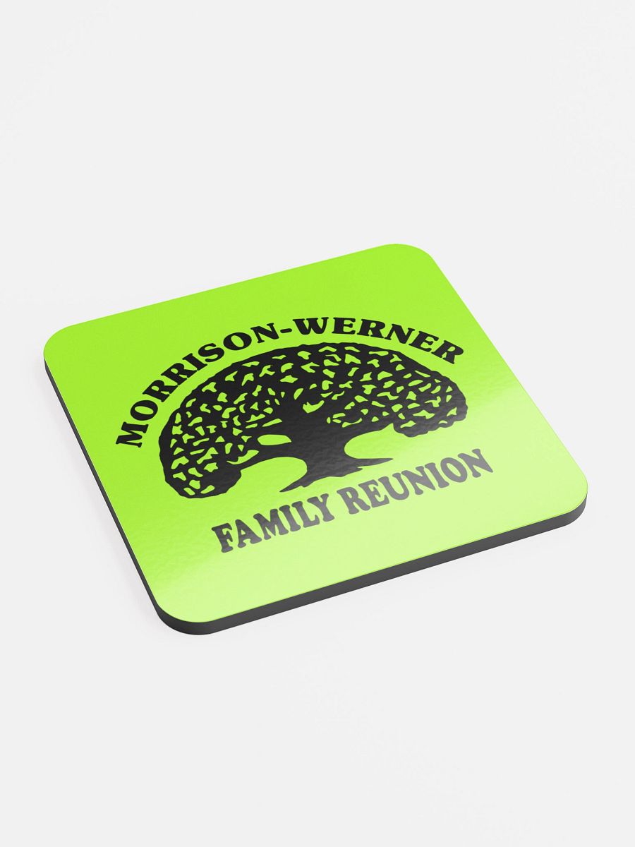 "Morrison-Werner Tree" Drink Coaster (Chartreuse) product image (3)