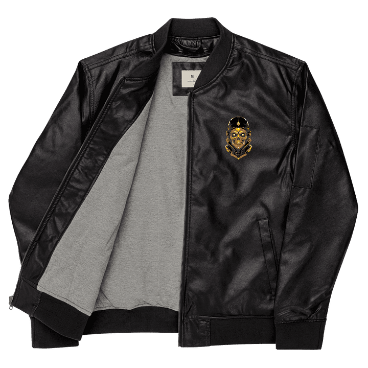 Star-Eyed Skull Military Bomber Jacket product image (1)