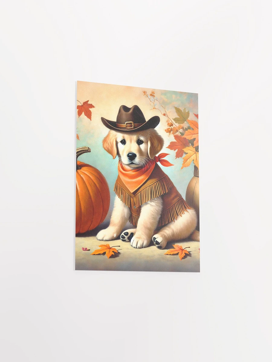 Cowboy Golden Retriever Puppy - Premium Matte Poster product image (21)