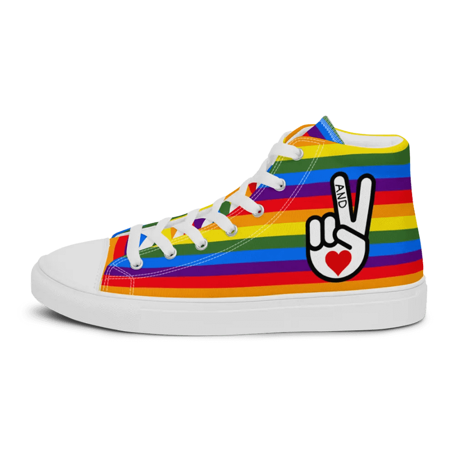 Woman's High-Top Sneakers (Peace and Love) product image (6)
