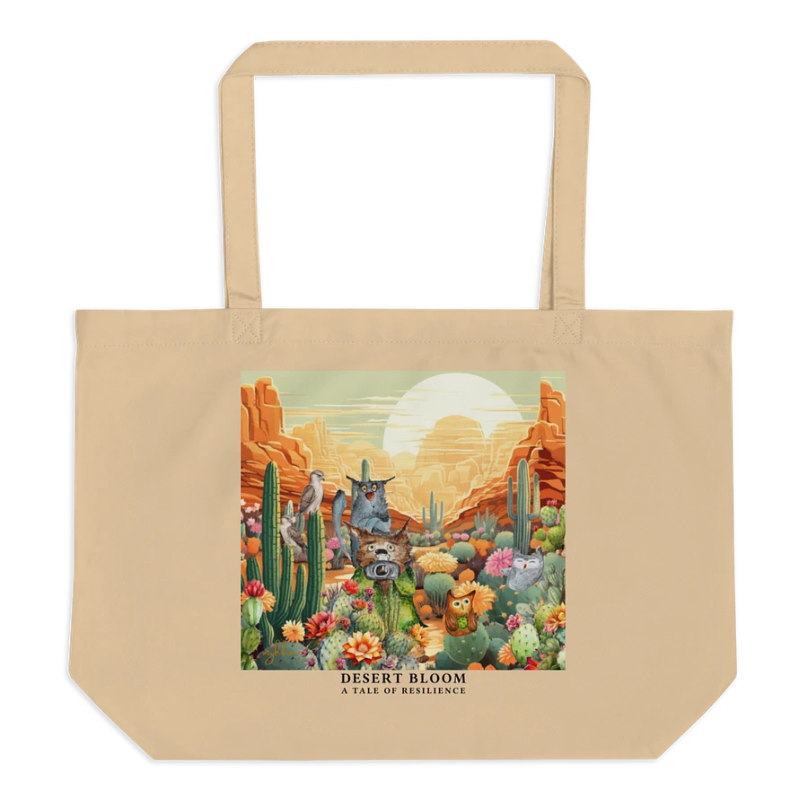 Desert Bloom: A Tale of Resilience Eco Tote Bag (Large) product image (1)