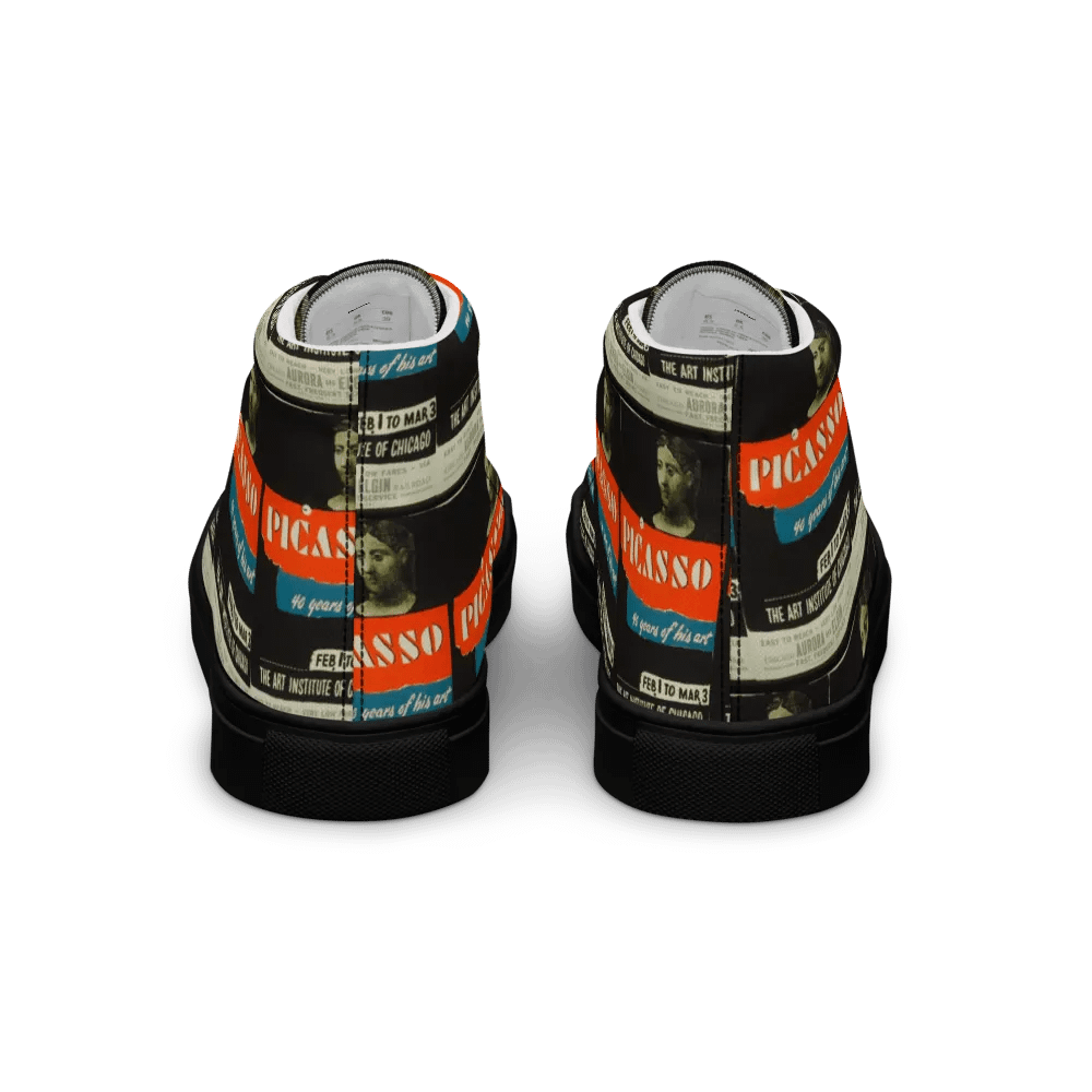 Picasso Art Poster Men's Canvas High Tops product image (6)