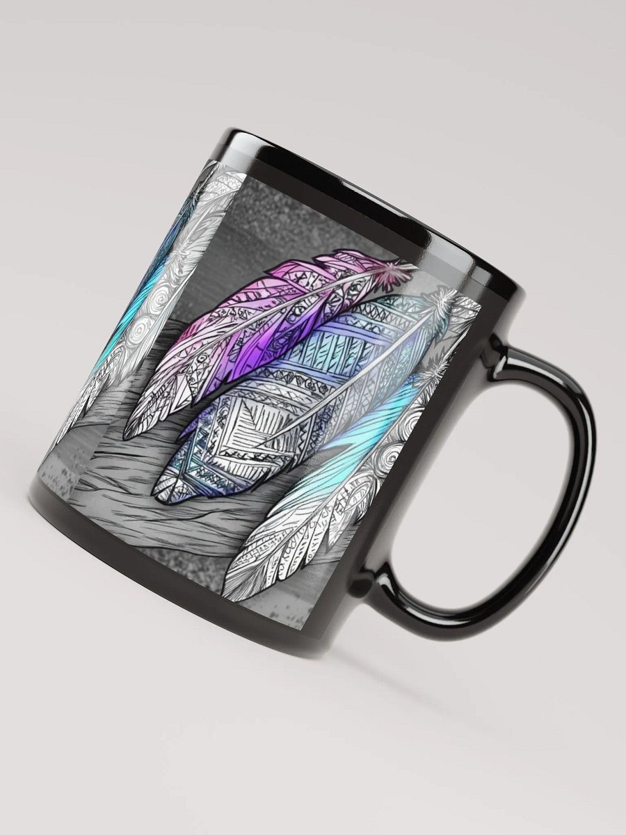 G Feathers, Black Glossy Mug product image (6)