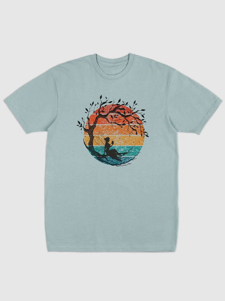 Fairy Reading A Book Under A Retro Sunset T-shirt product image (6)