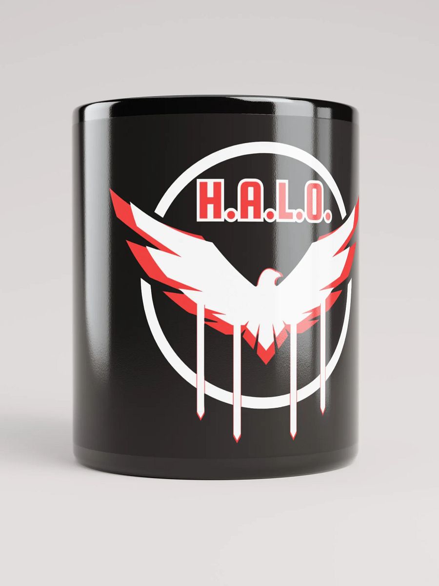 H.A.L.O. Division Black Glossy Mug product image (5)