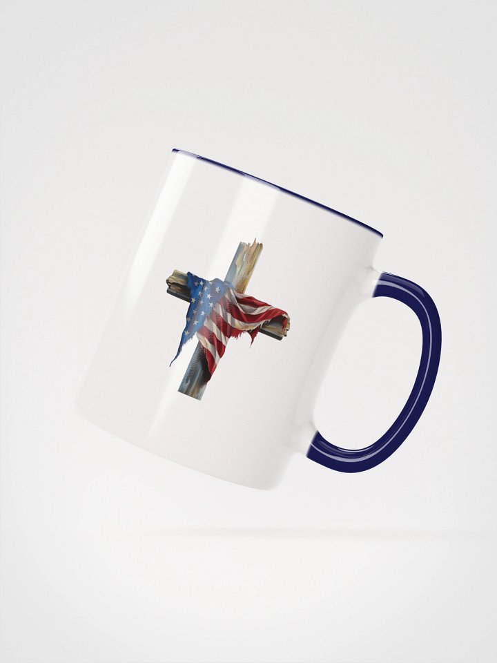 American Flag Cross Coffee Mug – Patriotic Faith Drinkware product image (17)
