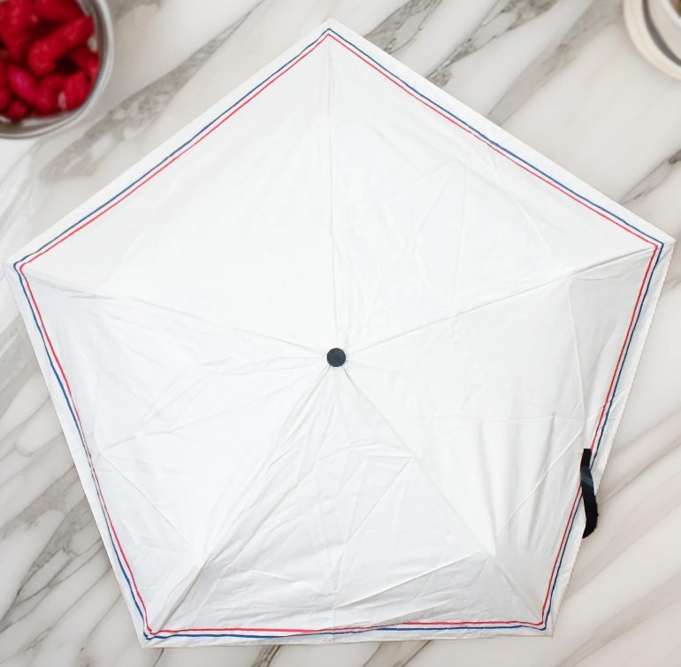 2-Fold Sun & Rain Protective Solid Foldable Umbrella (1 Pc / Mix Color) product image (3)