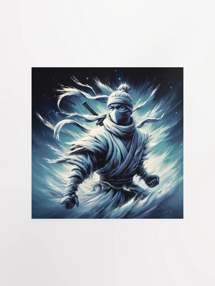 White Shinobi Art Poster Print product image (1)