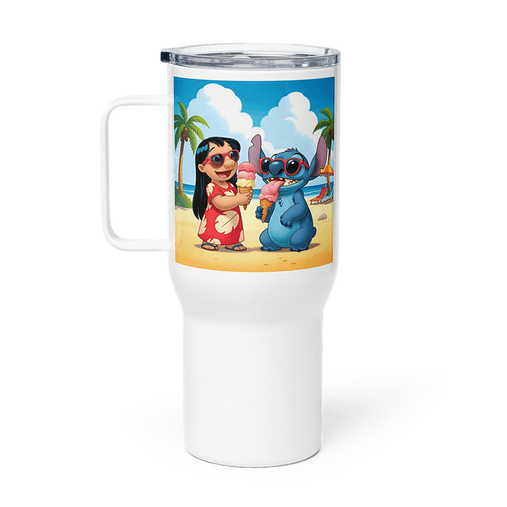 Travel Mug with a Handle Lilo & Stitch product image (1)