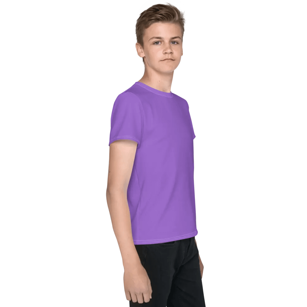 Youth Plain Color Amethyst T-Shirt product image (4)