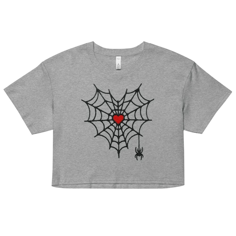 Gothic Love Spiderweb Crop Top product image (1)