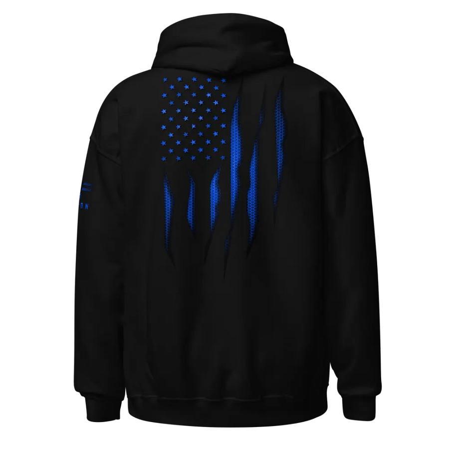Blue Carbon Onyx American Flag Hoodie product image (1)