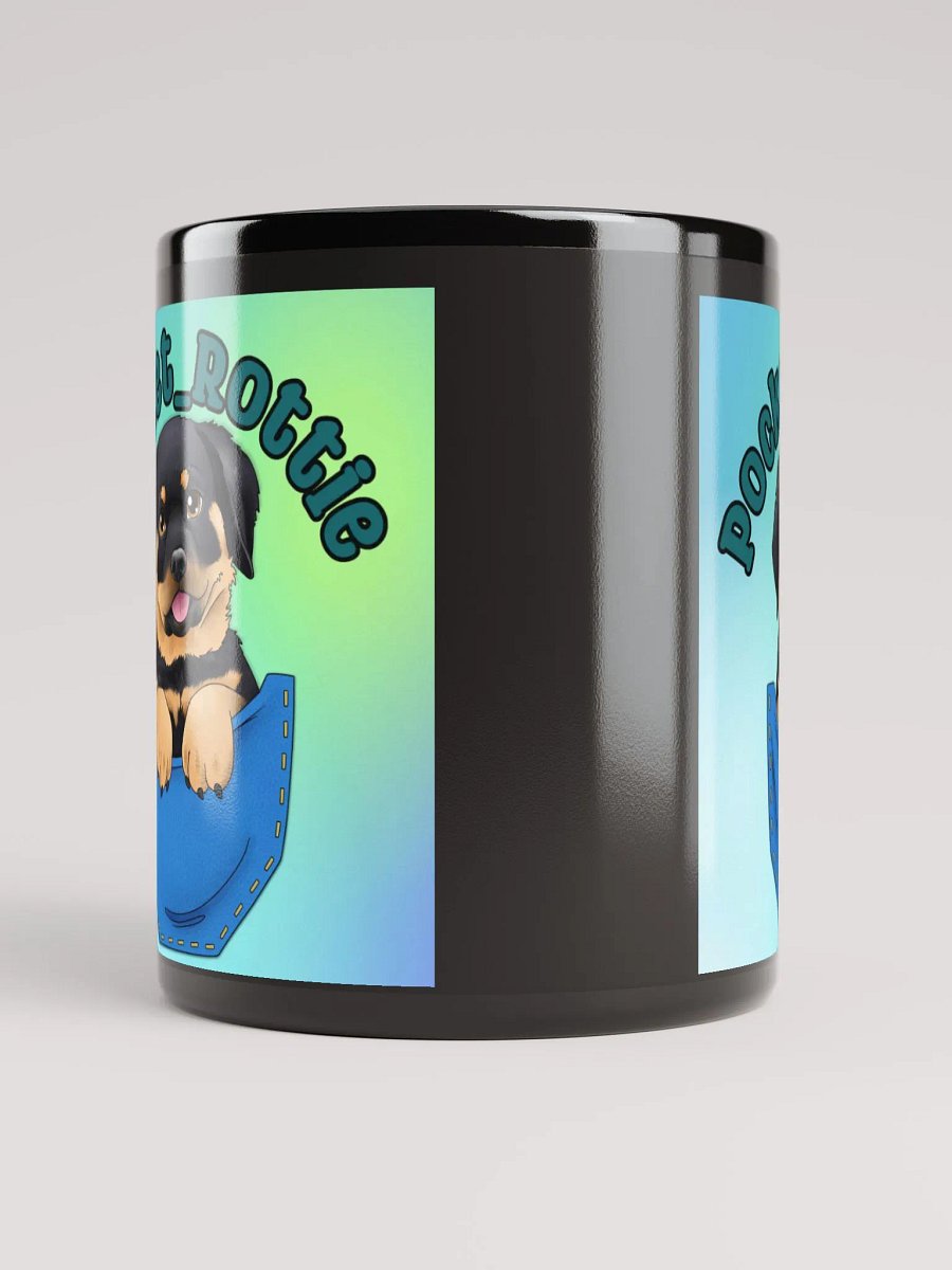 Pocket Rottie Logo Black Glossy Mug product image (5)