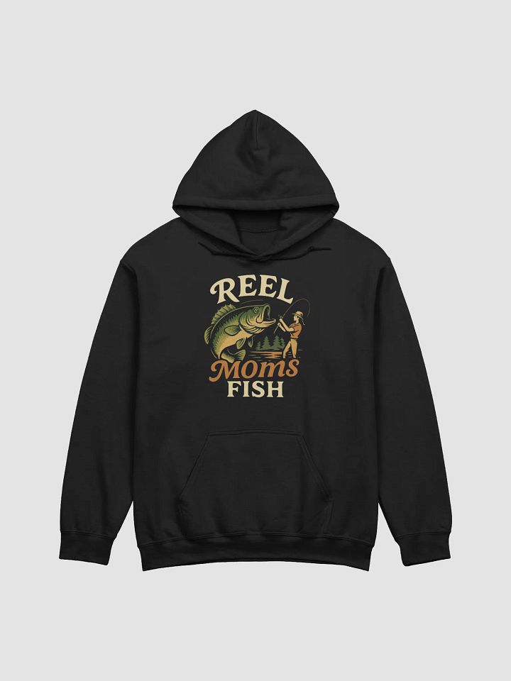 Reel Moms Fish Pullover Hoodie – Vintage Funny Hoodie for Moms Who Fish product image (2)