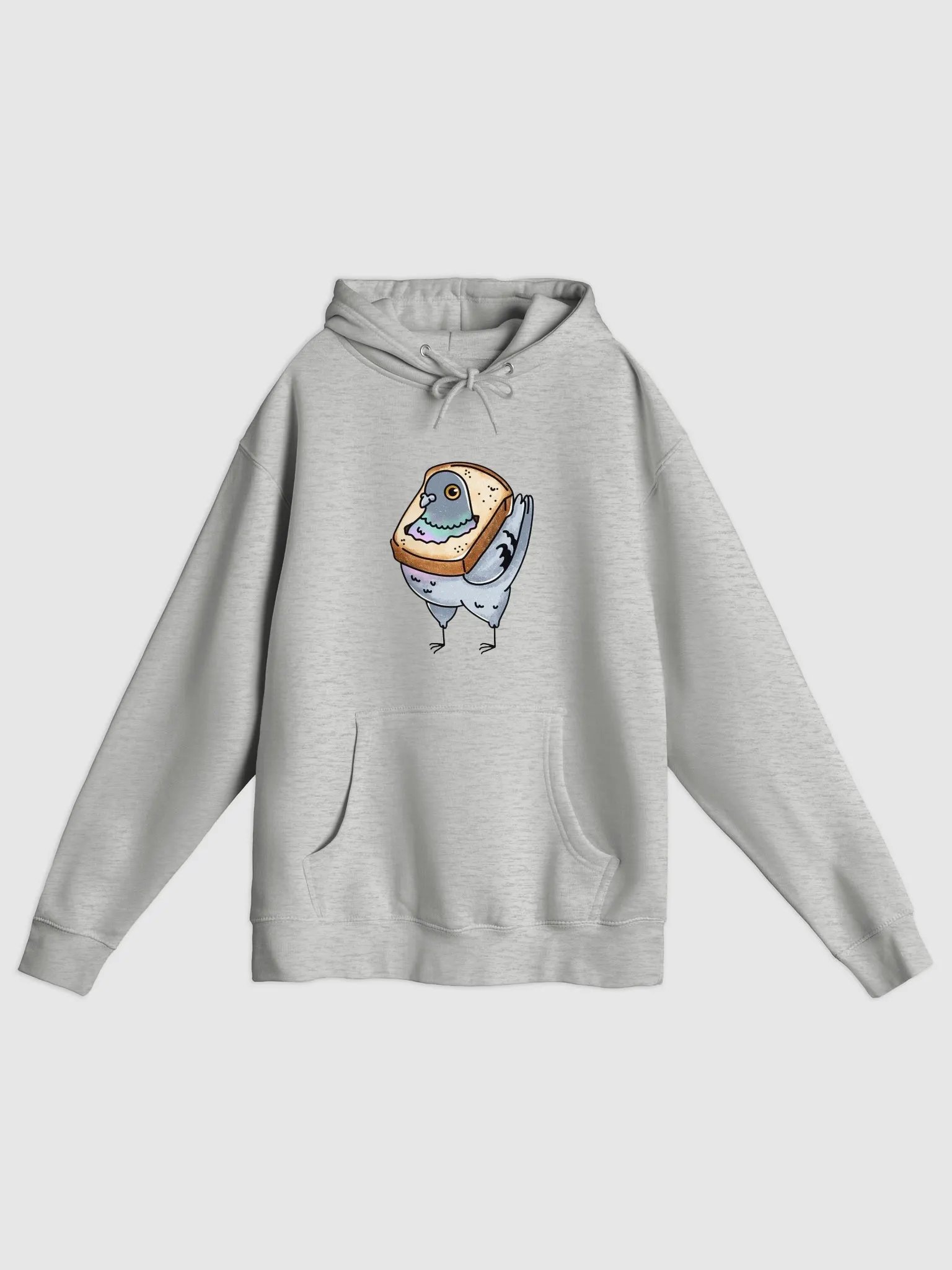 Funny Pigeon And Bread Hoodie product image (1)