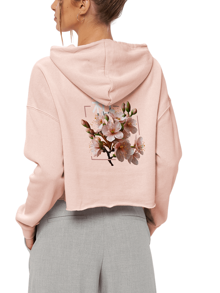 "Peace x Blossom" Crop Hoodie product image (2)