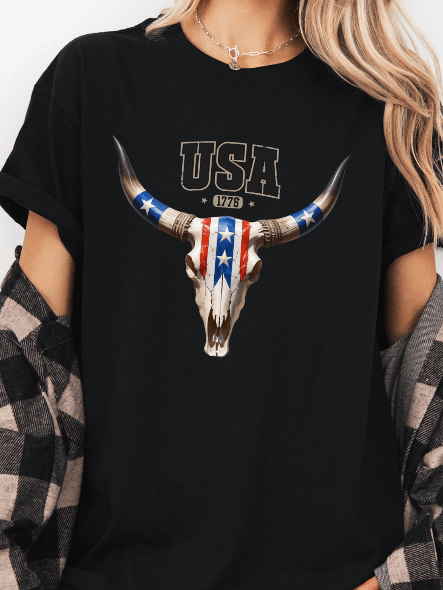 USA Cow Skull PNG | Digital Download product image (2)