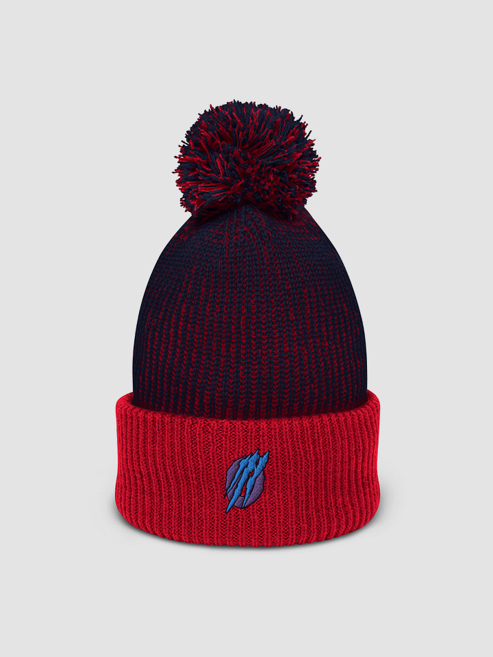Zer0mavrick Blue/Purple PomPom Beanie product image (1)