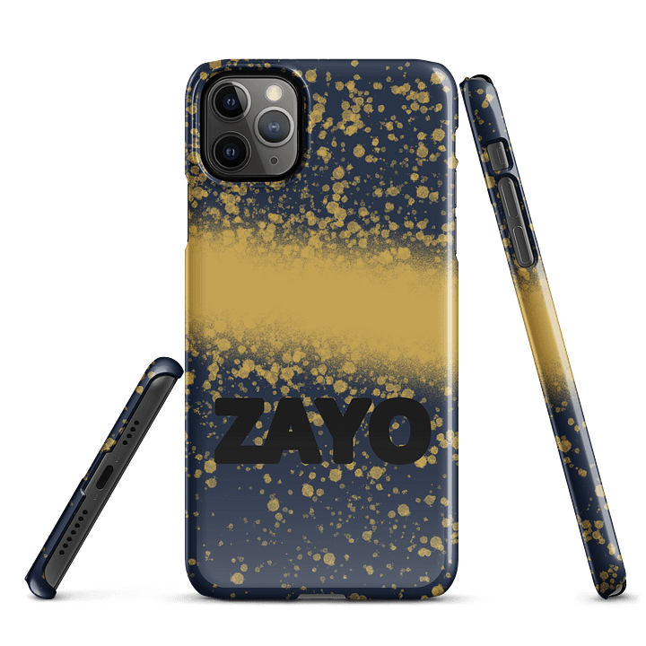 Elevate your iPhone's look with the Golden Specks Snap Case—a perfect blend of style and functionality. product image (2)