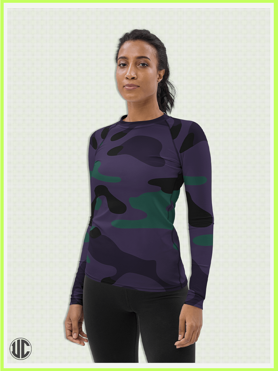 Midnight Purple Camo - Women’s Rash Guard product image (3)