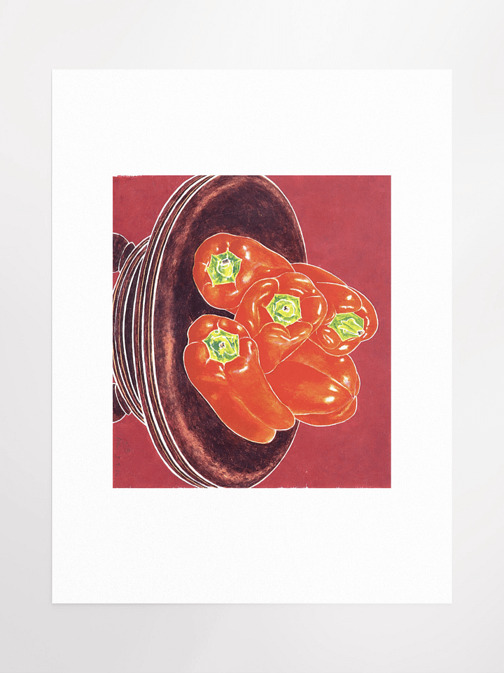 Red Peppers Piano Stool 03.09.86 Print product image (2)