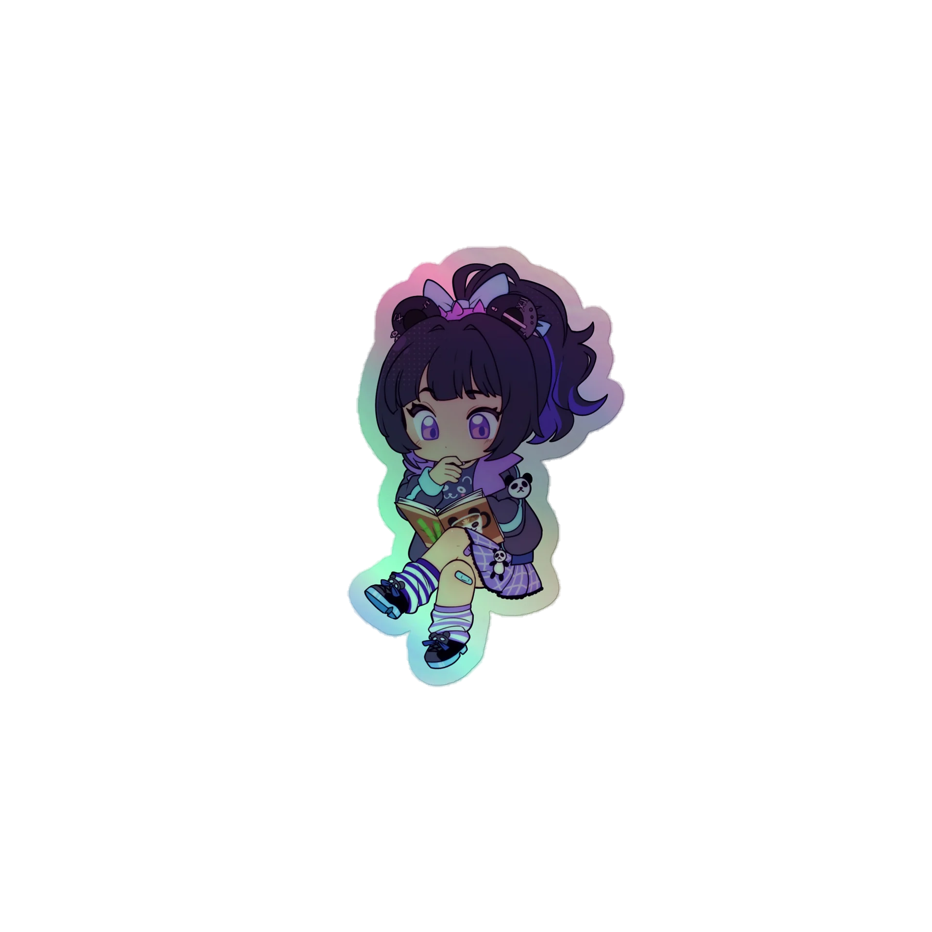 Pnda Reader Holographic Sticker product image (1)