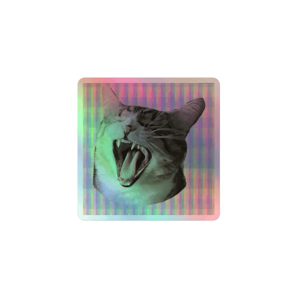 Yawning Vivy Holographic Sticker Set product image (1)
