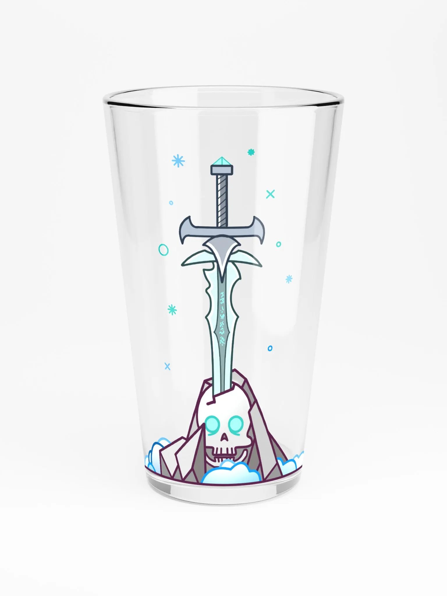 Sword in the Skull - Lich Variation - Pint Glass product image (3)