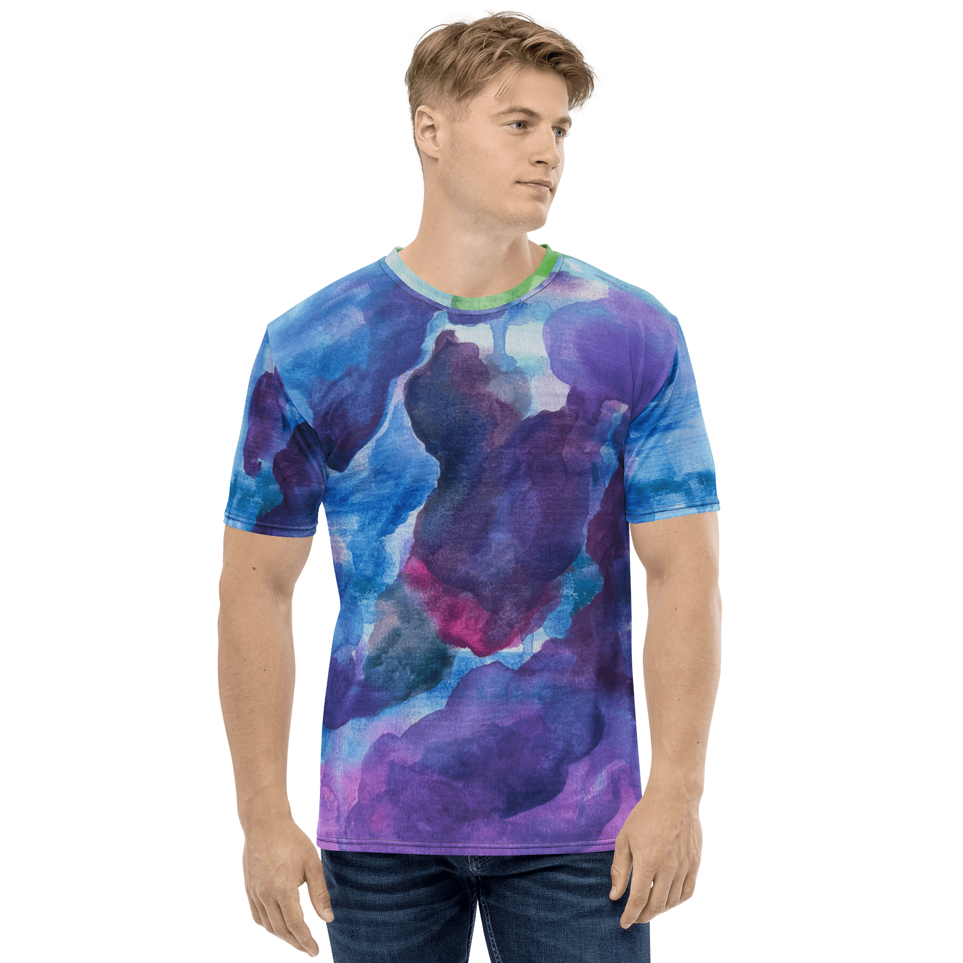 Bluesy Watercolor Shirt product image (1)
