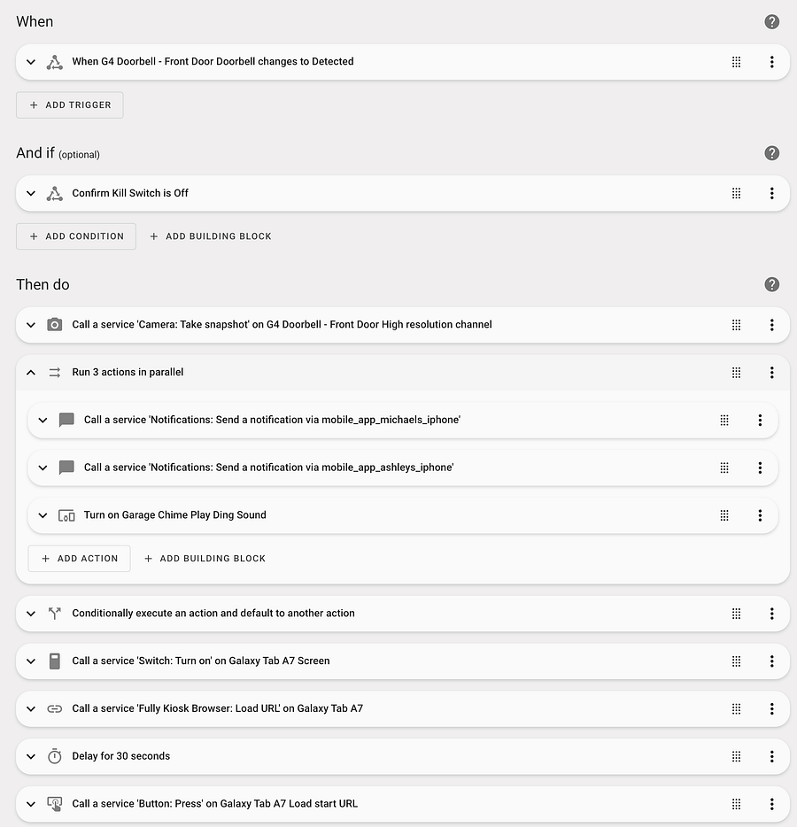 Video Doorbell Ringing YAML Code product image (2)