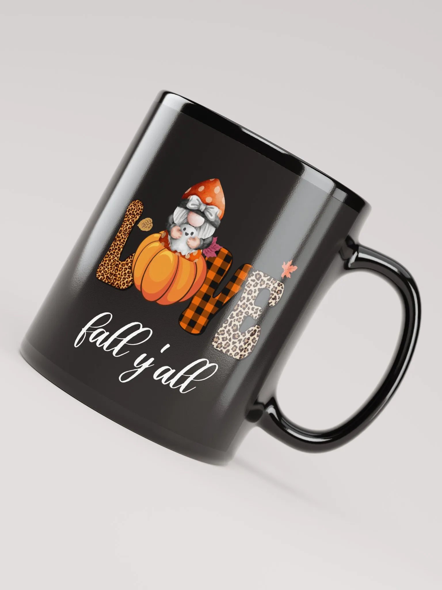 Halloween Gnome and Ghost Love Fall Y'all Mug product image (5)