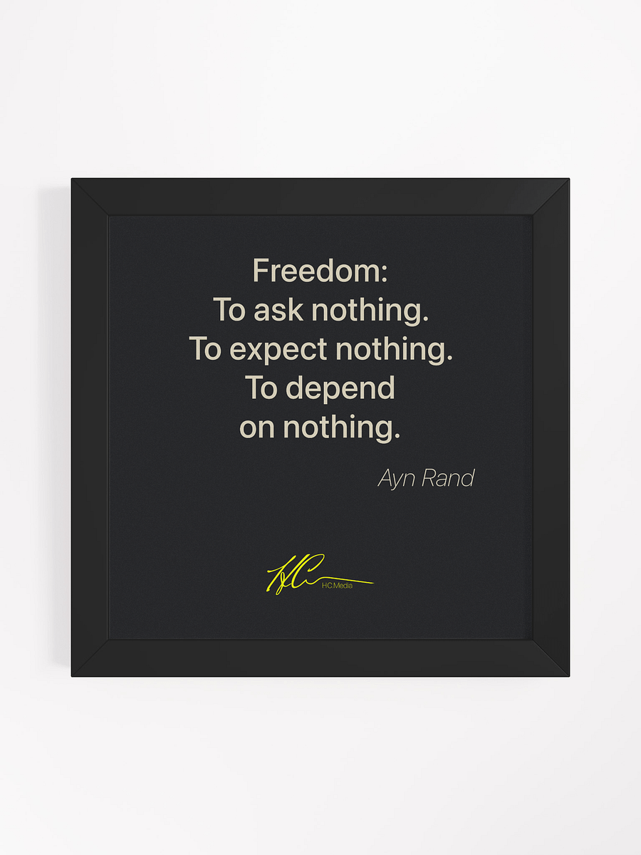 Ayn Rand Q4 - Framed Poster product image (1)