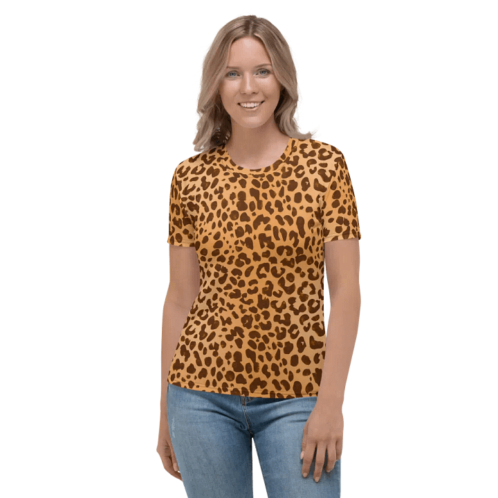 Brown Leopard Print Women's T-Shirt product image (1)
