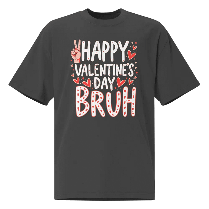 Peace & Love Valentine's - Oversized Faded T-Shirt product image (1)