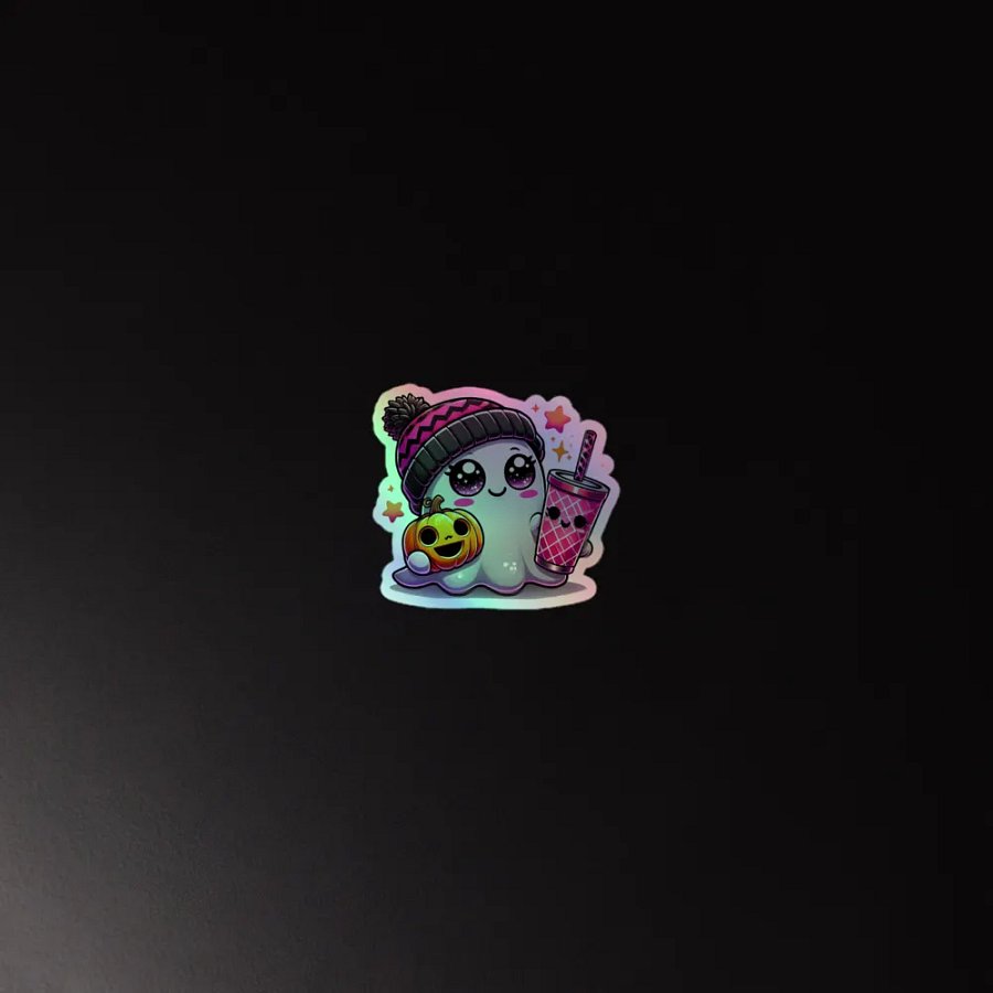 Cute Ghost w/Coffee product image (4)