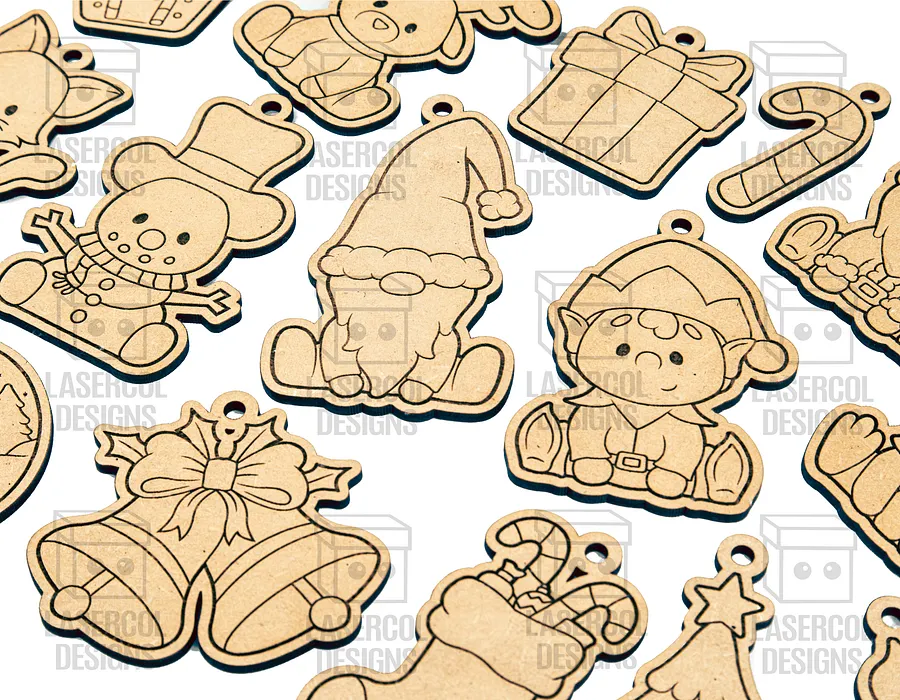 Christmas Ornaments - Laser Cut Files product image (8)
