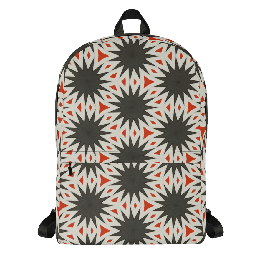 Star Pattern Orange White product image (2)