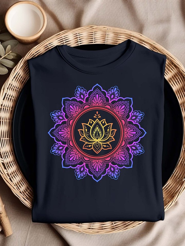 Mandala with Lotus - Tee product image (1)