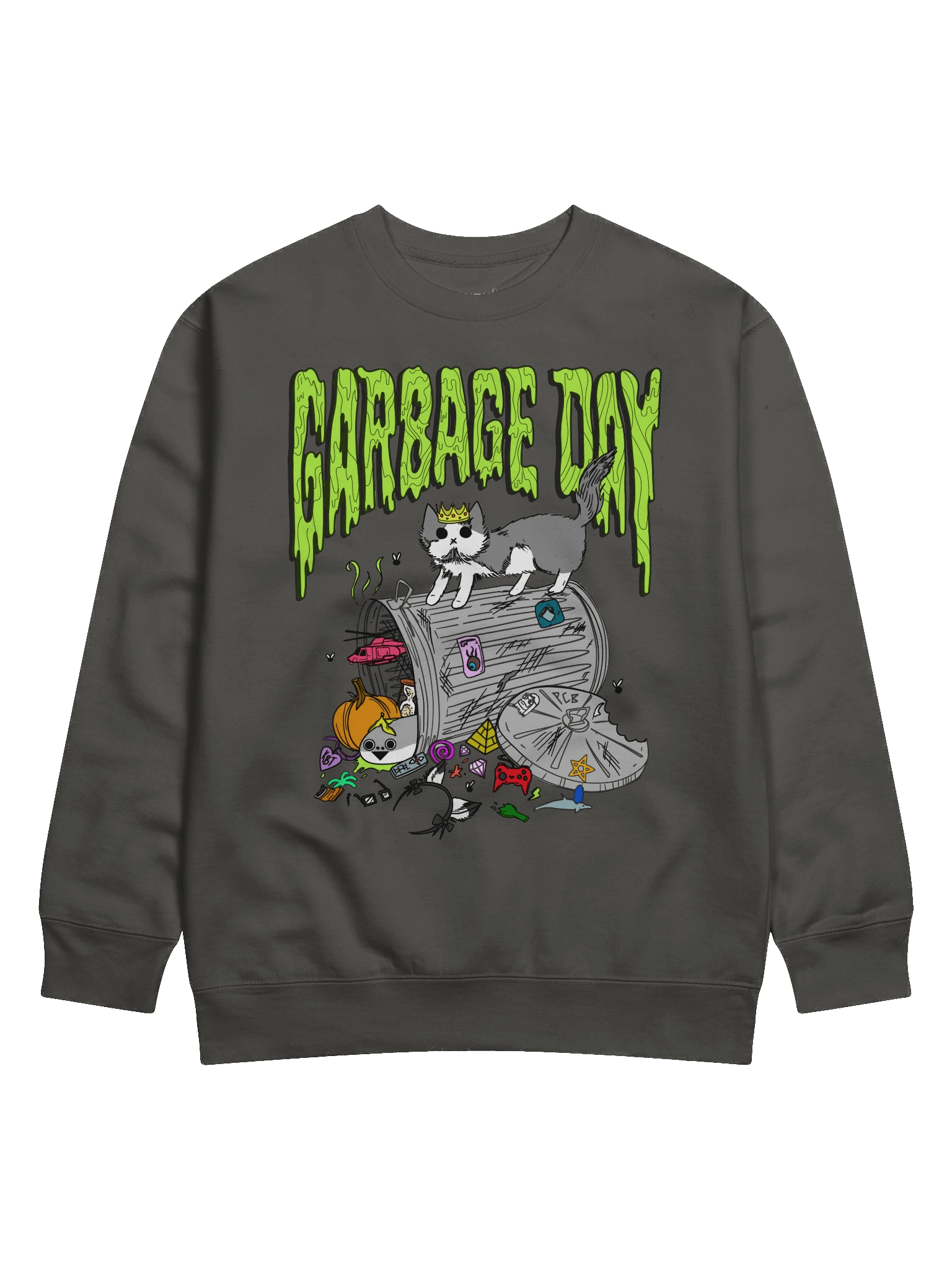 garbage day crew neck sweater product image (1)