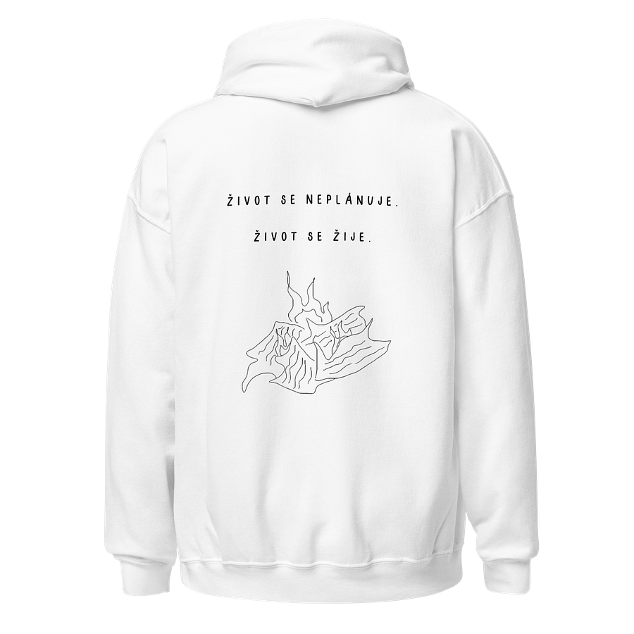 Život se žije White Hoodie product image (1)