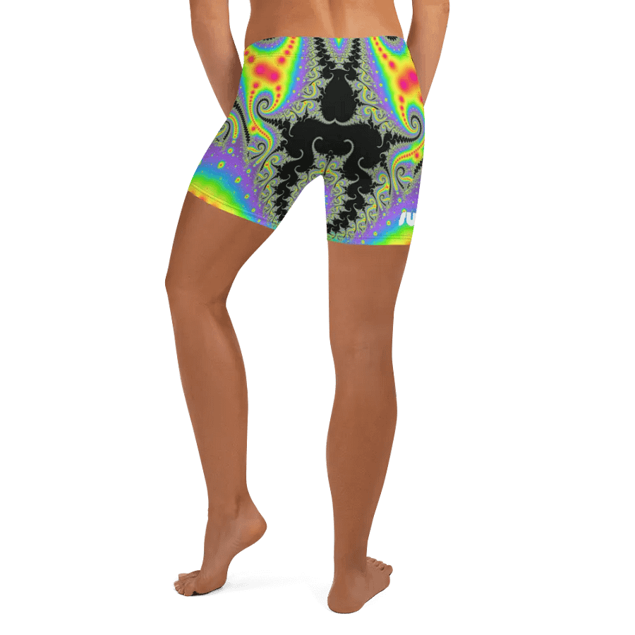Fractal Bike Shorts - Fluorescent Nebula product image (4)
