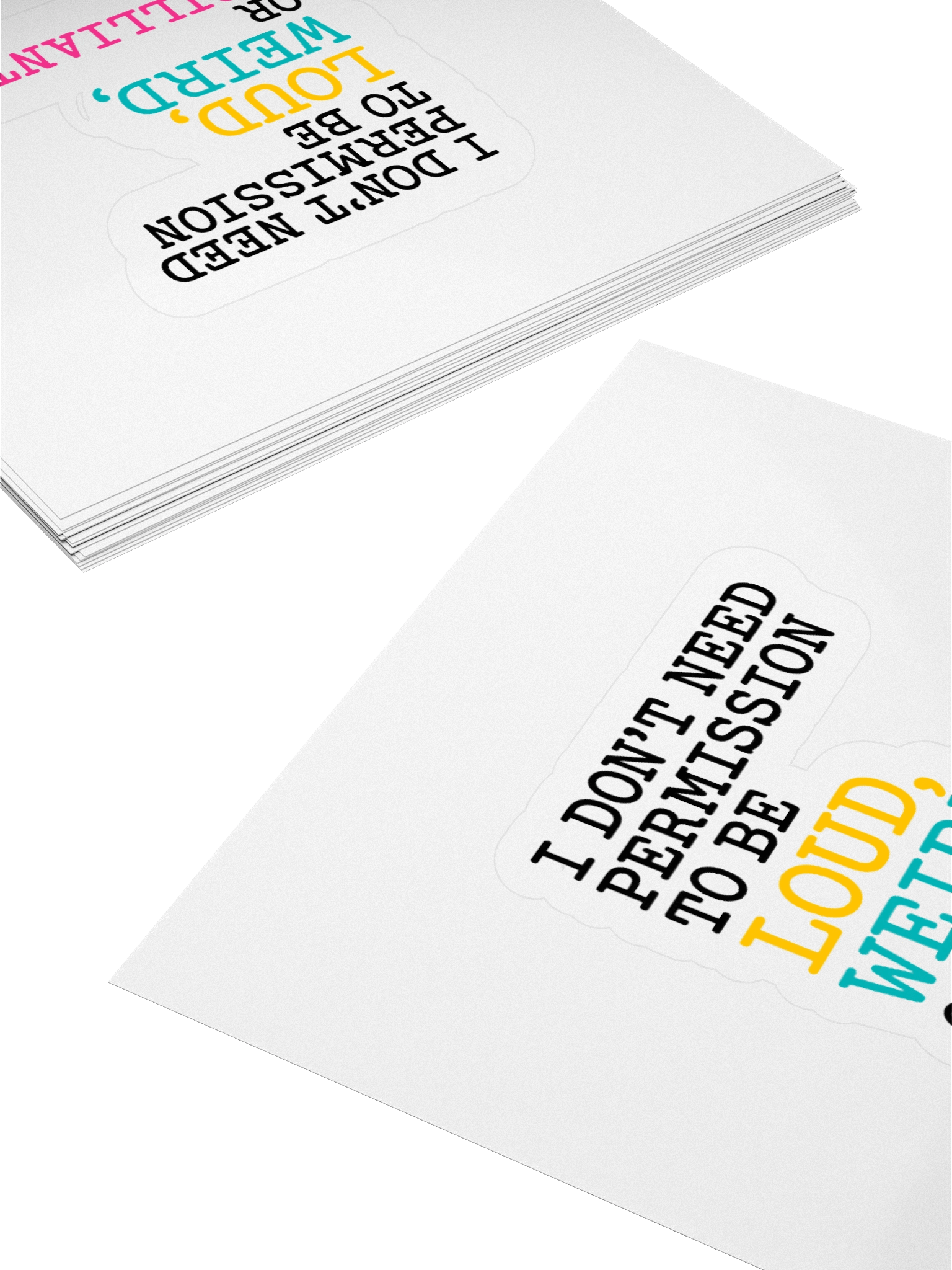 Sticker – “I Don’t Need Permission” product image (11)
