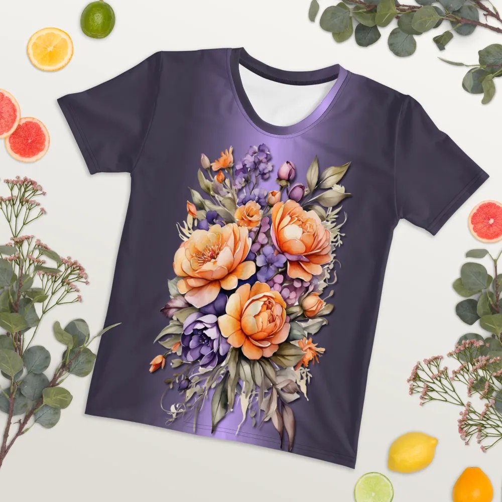 Floral Themed All Over Print T-shirt product image (7)