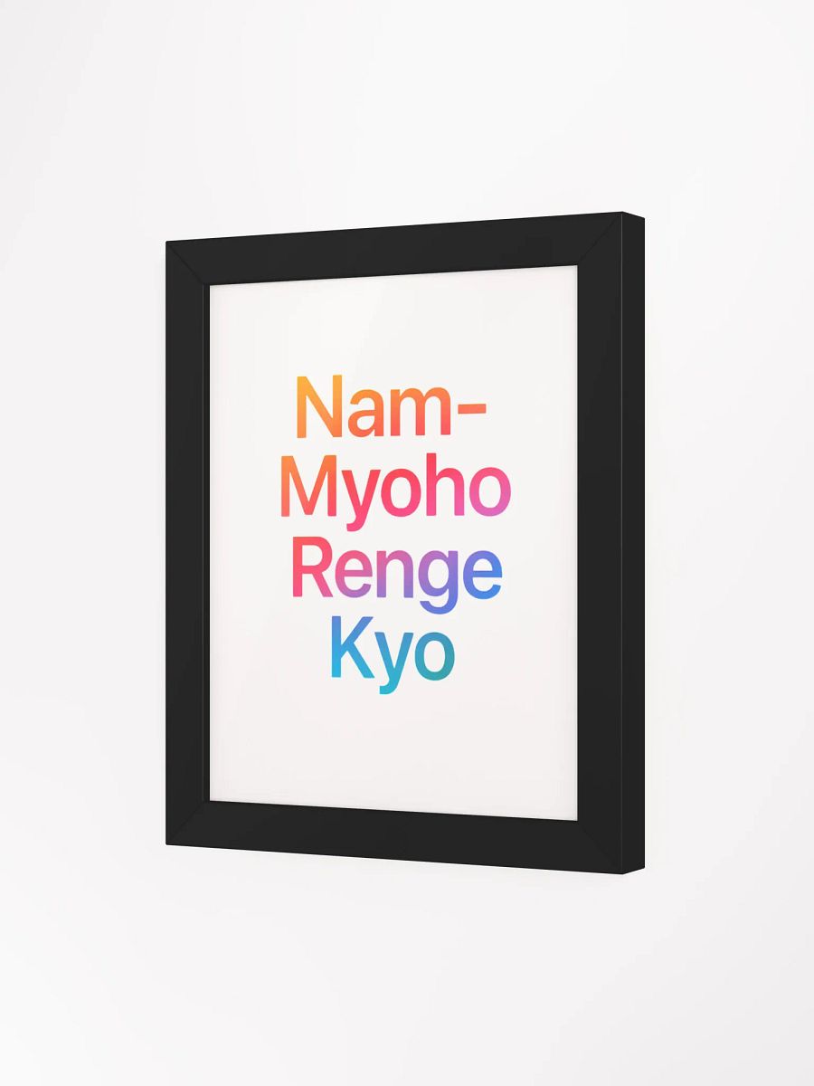 Nam-Myoho-Renge-Kyo Framed Wall Art product image (3)