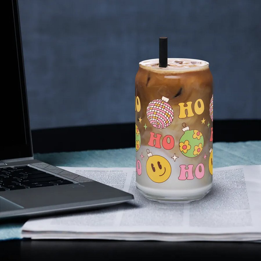 Ho Ho Smile Pattern Sipper Glass product image (33)