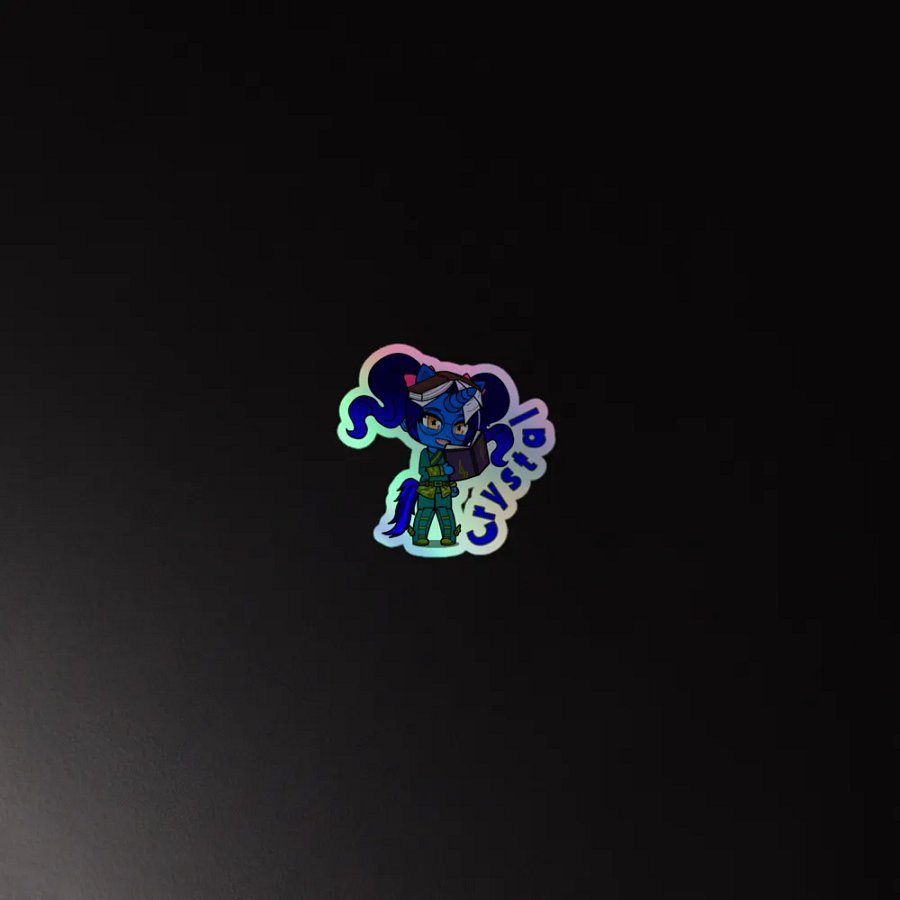 Crystal - Shadow Unicorns - rainbow sticker product image (2)