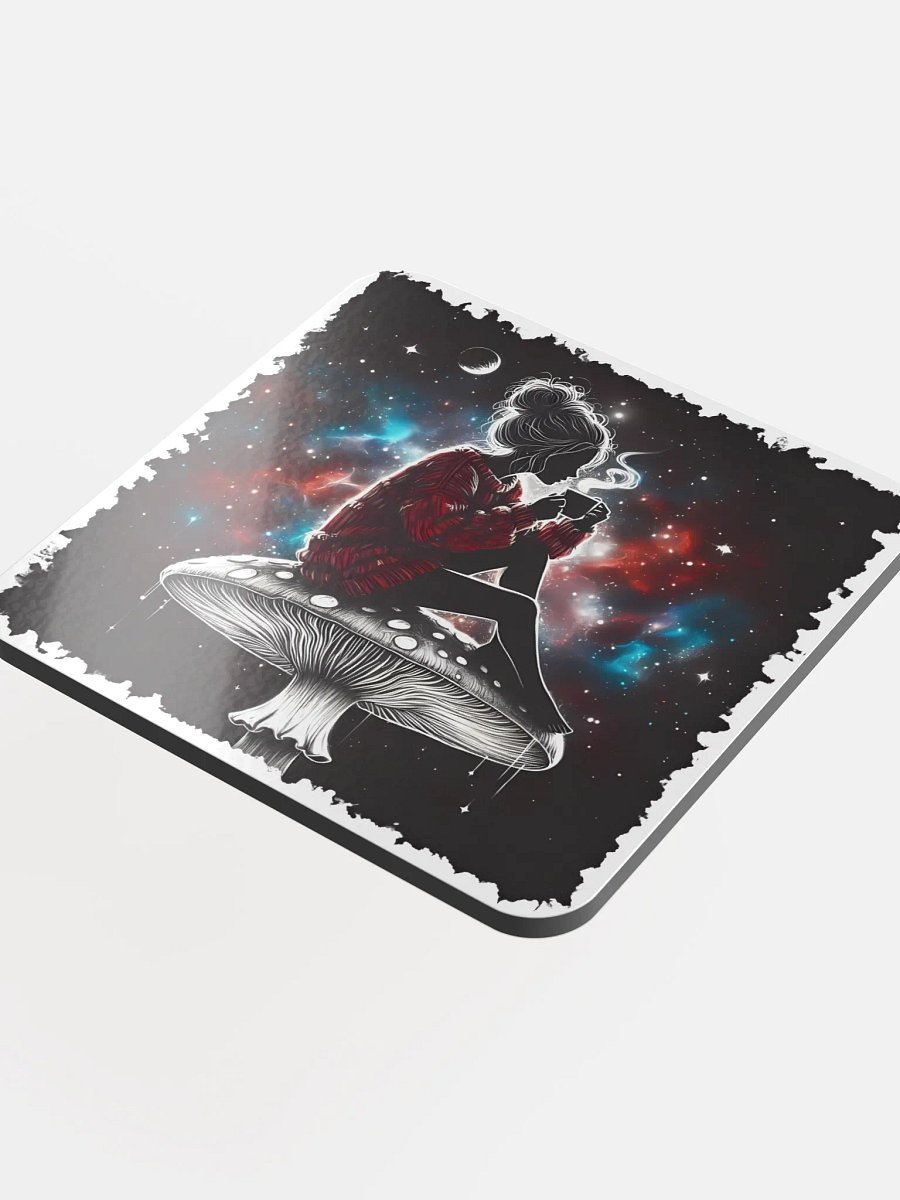 Chillin' in the Void High Glossed Cork Coaster product image (4)