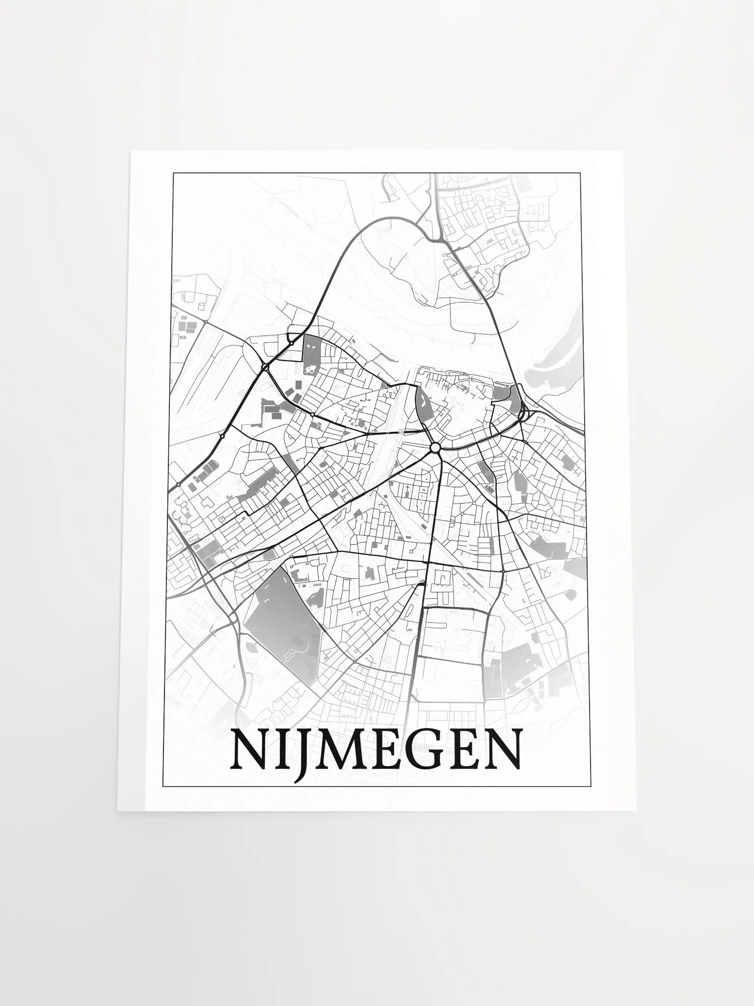 Nijmegen, Netherlands, city map print product image (17)